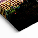 Las Vegas Wall Art – Vibrant Sphere and Skyline Neon Canvas Print