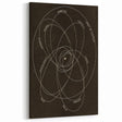 Grunge Orbital Paths Illustration - Vintage Astronomy Wall Art Print