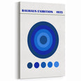 Bohemian Wall Art | Bauhaus Exhibition 1923 Boho Canvas | Blue Circles