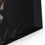 Abstract Grunge Tiger Wall Art - Dark Urban Grunge Canvas Print Decor