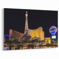 Las Vegas Nightlife Art - Eiffel Tower Paris Hotel Skyline Photography