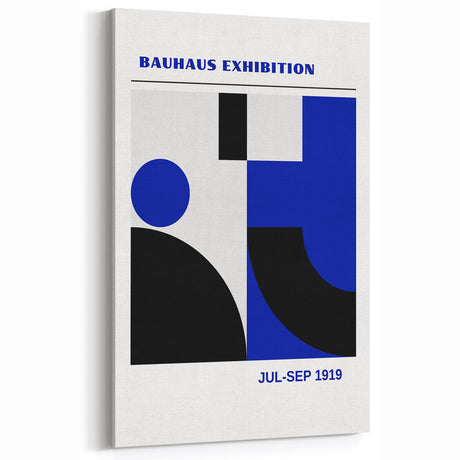Bohemian Wall Art | Bauhaus Exhibition 1919 Boho Canvas | Geometric Decor