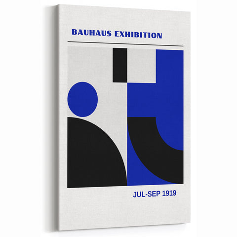 Bohemian Wall Art | Bauhaus Exhibition 1919 Boho Canvas | Geometric Decor