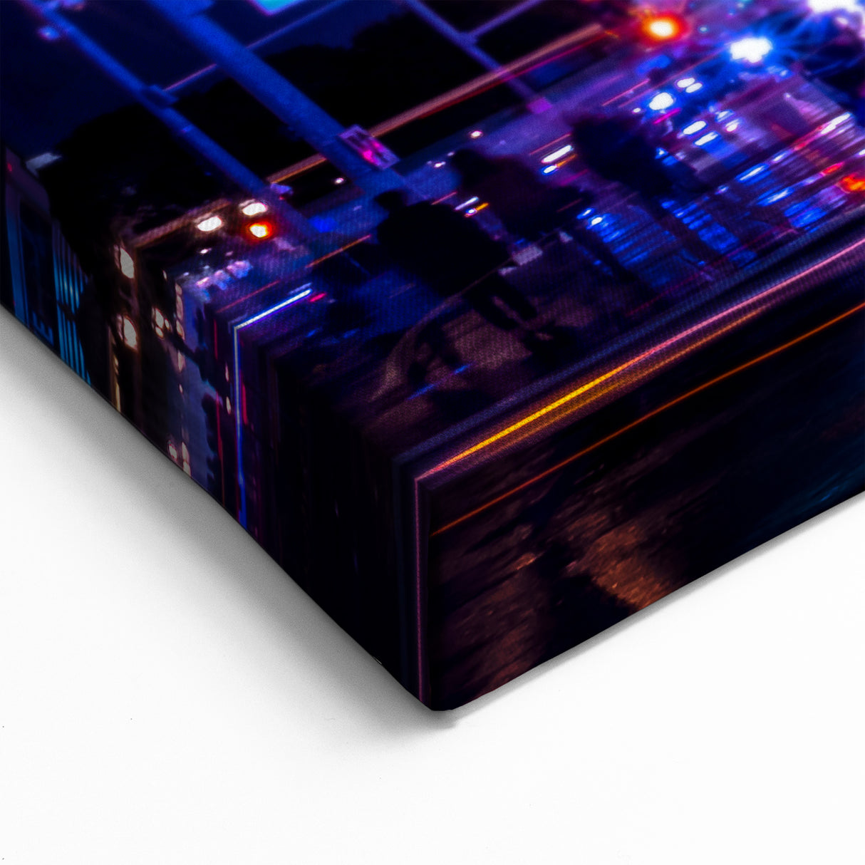 Neon Vegas Night Art - Paris Las Vegas Eiffel Tower Cityscape Canvas