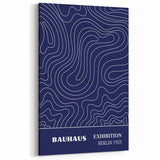 Bohemian Wall Art | Bauhaus Exhibition 1923 Boho Canvas | Flowing Line Art