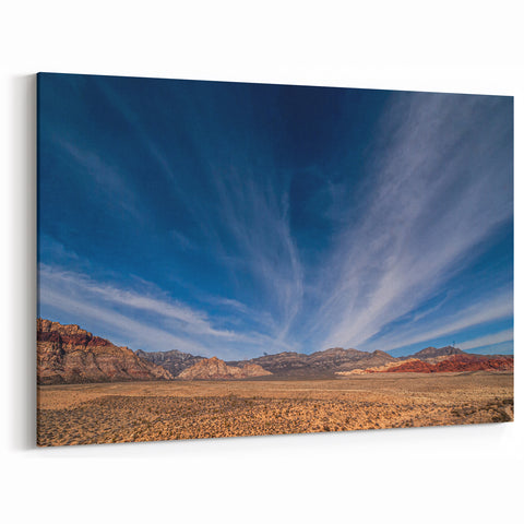 Las Vegas Wall Art – Stunning Vegas Skyline Canvas with Desert Landscape