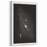 Grunge Astronomy Wall Art - Vintage Andromeda Nebula Canvas Print