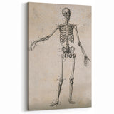 Abstract Grunge Skeleton Canvas Print - Modern Grunge Wall Art Decor