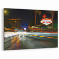 Vegas Skyline Canvas – Neon Lights Las Vegas Strip Photography Wall Art