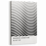 Bohemian Wall Art | Bauhaus-Inspired Wavy Boho Canvas | Eclectic Art Print