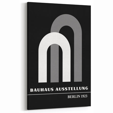 Bohemian Wall Art | Bauhaus-Inspired Arches Boho Canvas | Eclectic Art Print