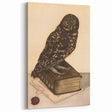 Vintage Grunge Art - Owl Canvas Print for Modern Grunge Aesthetic