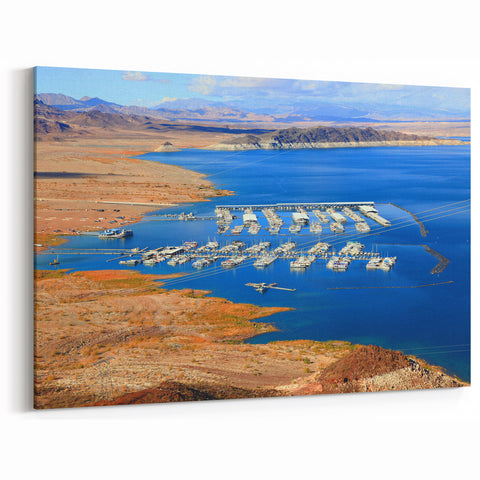 Nevada scenery wall art – Lake Mead Water Landscape Photography Print