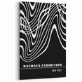 Bohemian Wall Art | Abstract Bauhaus Flowing Lines Canvas | Eclectic Print