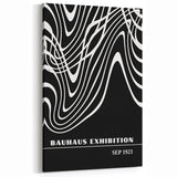 Bohemian Wall Art | Abstract Bauhaus Flowing Lines Canvas | Eclectic Print