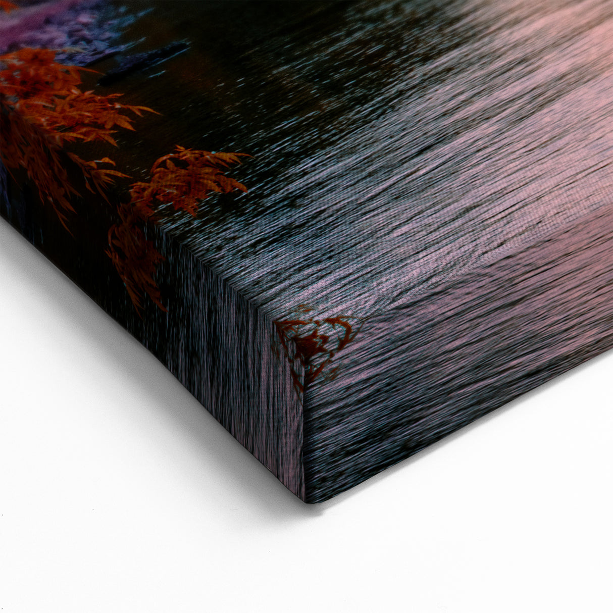 Minnesota Autumn Lake Sunset - Framed and Canvas Wall Art for Home Decor