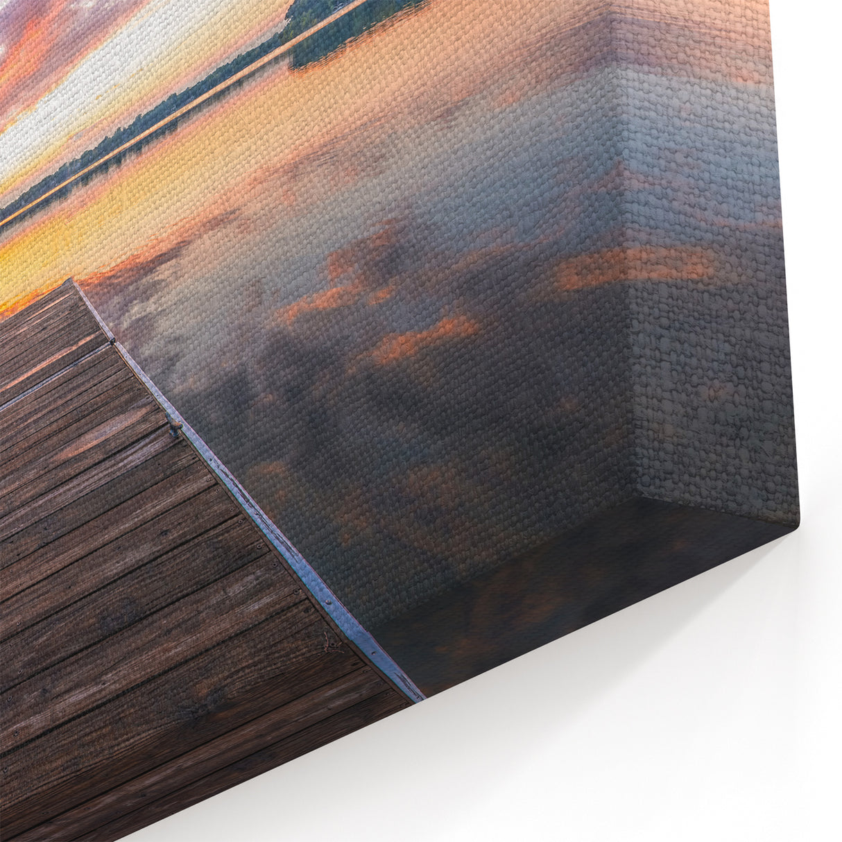 Minnesota Lakeside Sunset - Framed and Canvas Wall Art for Home Decor