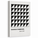 Bohemian Wall Art | Bauhaus Geometric Triangles Boho Canvas | Eclectic Print