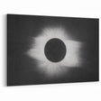 Abstract Grunge Canvas - Solar Eclipse Wall Art for Modern Decor