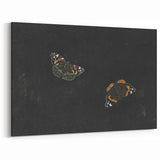 Urban Grunge Art - Butterfly Canvas Print for Modern Wall Decor