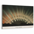 Grunge Wall Art - Abstract Aurora Borealis Canvas Print - Urban Decor