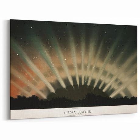 Grunge Wall Art - Abstract Aurora Borealis Canvas Print - Urban Decor