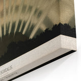 Grunge Wall Art - Abstract Aurora Borealis Canvas Print - Urban Decor