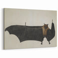 Urban Grunge Bat Illustration - Vintage Grunge Canvas Print Art
