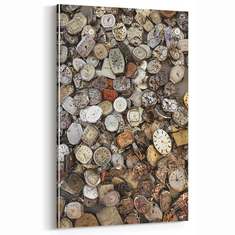 Rustic Wall Art: Vintage Watch Faces Collection – Industrial Decor Print