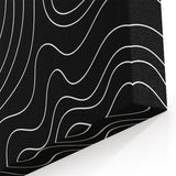Bohemian Wall Art | Abstract Bauhaus Line Art Boho Canvas | Eclectic Print
