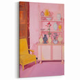 Electric Wall Art - Modern Vibrant Decor with Abstract Vase Display