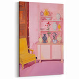 Electric Wall Art - Modern Vibrant Decor with Abstract Vase Display