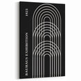 Bohemian Wall Art | Bauhaus Arched Lines Boho Canvas | Eclectic Print