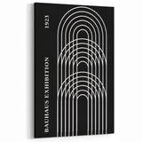 Bohemian Wall Art | Bauhaus Arched Lines Boho Canvas | Eclectic Print