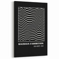 Bohemian Wall Art | Bauhaus Wavy Line Square Boho Canvas | Eclectic Print