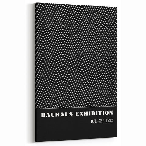 Bohemian Wall Art | Bauhaus Zigzag Geometric Boho Canvas | Eclectic Print