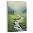 Electric Landscape Wall Art - Vibrant Nature Scene with Flowing Stream