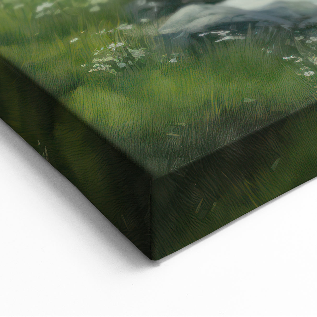 Electric Landscape Wall Art - Vibrant Nature Scene with Flowing Stream