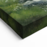 Electric Landscape Wall Art - Vibrant Nature Scene with Flowing Stream