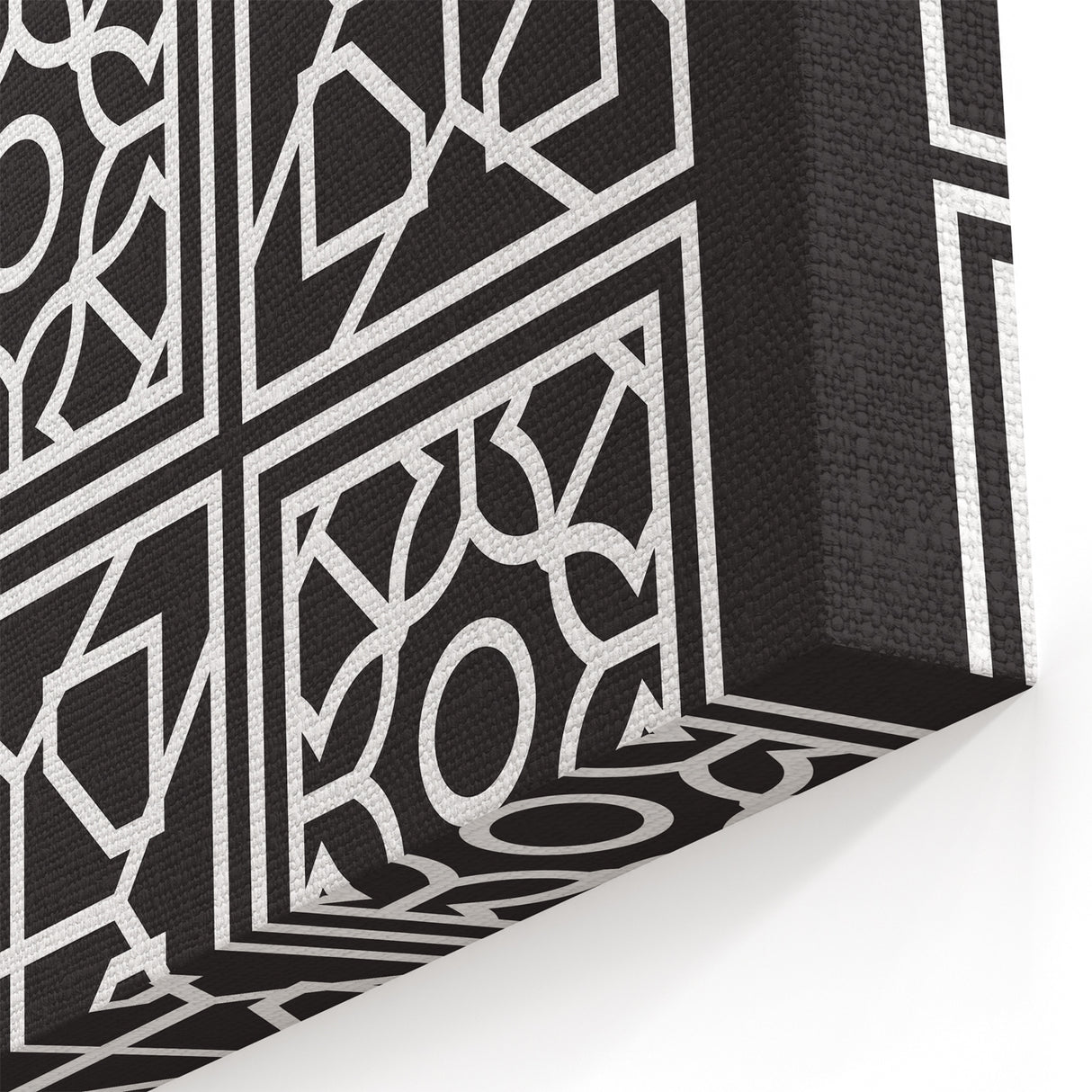 Bohemian Wall Art | Bauhaus Geometric Grid Boho Canvas | Eclectic Print