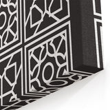 Bohemian Wall Art | Bauhaus Geometric Grid Boho Canvas | Eclectic Print