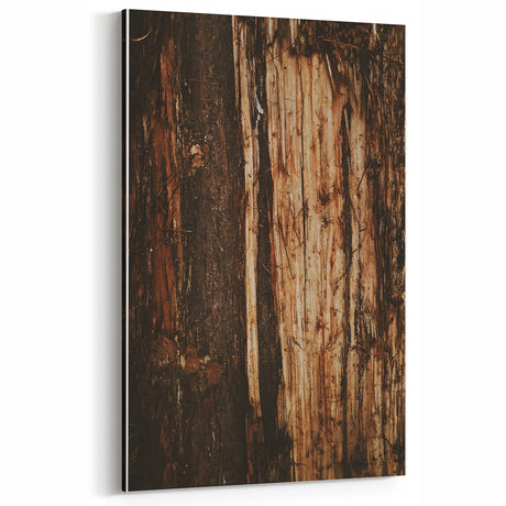 Rustic Wall Art for Farmhouse Decor – Vintage Wood Grain Nature Scene