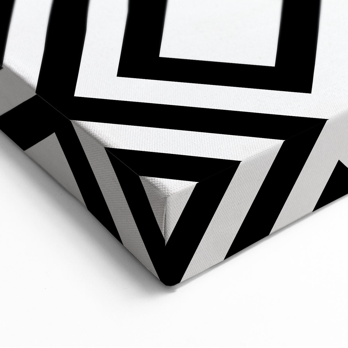 Bohemian Wall Art | Bold Bauhaus Diamond Geometric Canvas | Eclectic Print