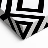 Bohemian Wall Art | Bold Bauhaus Diamond Geometric Canvas | Eclectic Print