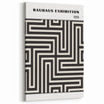 Bohemian Wall Art | Bauhaus Maze Geometric Boho Canvas | Eclectic Print
