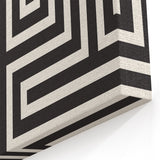 Bohemian Wall Art | Bauhaus Maze Geometric Boho Canvas | Eclectic Print