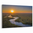 Nebraska Landscape Art - Sunset River Panoramic Nebraska Nature Prints