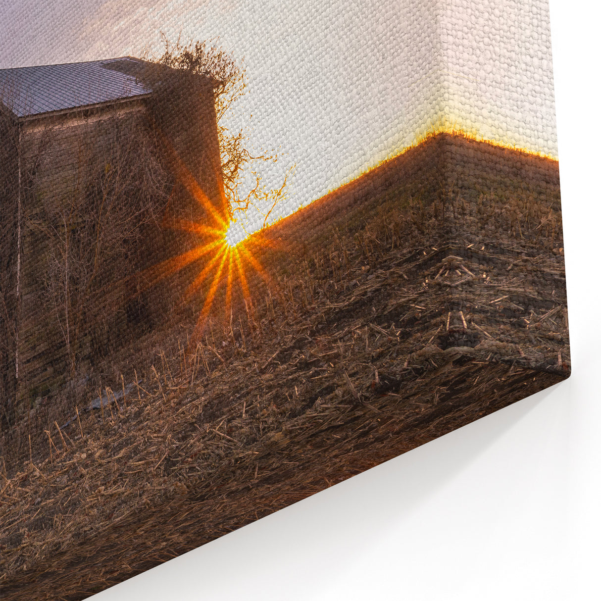 Nebraska Wall Art - Rustic Barn Sunset Nebraska Photography Prints