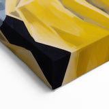 Electric Still Life Wall Art - Bold Modern Decor with Blue and Yellow Accents