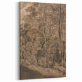 Dark Moody Wall Art: Atmospheric Forest Scene for Dramatic Interior Decor